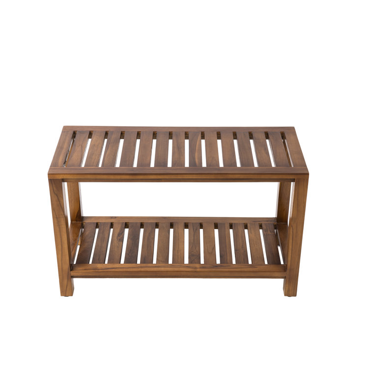 Red Barrel Studio® Daigan 30'' W Teak Shower Bench Wayfair